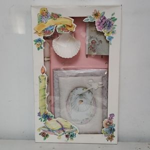 San Francis Girls Spa Baptism Gift Set White/Pink